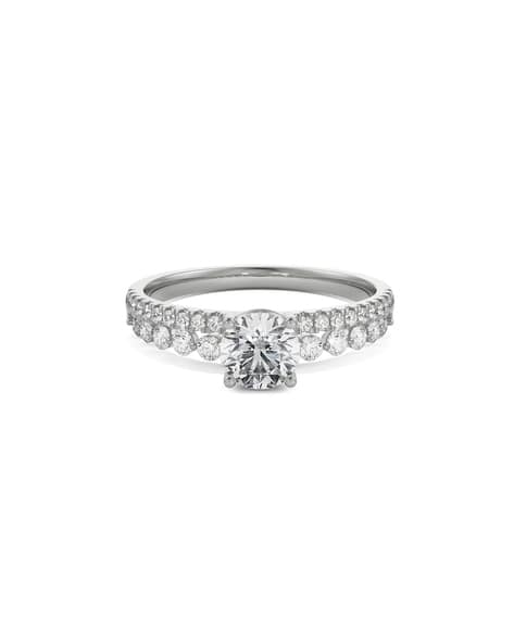 Women White Gold Radiant Ashley Lab Grown Diamond Ring