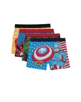 bodycare Pack Of 4 Boys Graphic Regular Fit Briefs with Elasticated Waist-picture-30