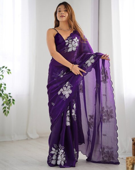 Women Satrani Chiffon Saree 