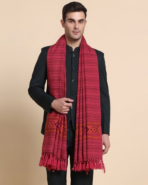 Men Wool Blend Shawl