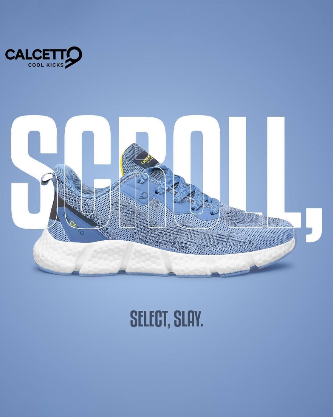Buy Sky Blue Sports Shoes for Men by CALCETTO Online