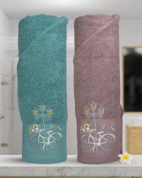 rangoli Cotton Bath Towel Set of 2-picture-27