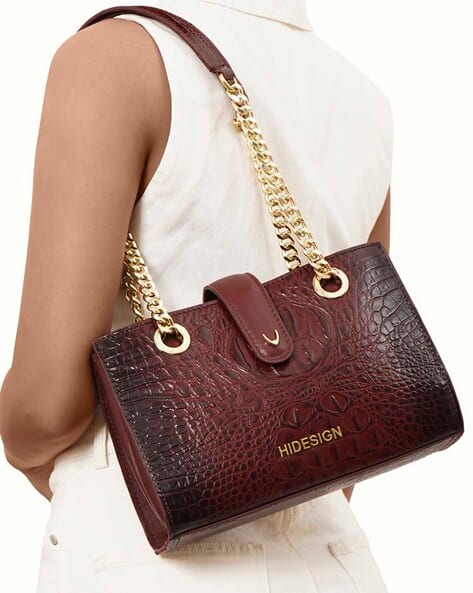 HIDESIGN Women Textured Shoulder Bag