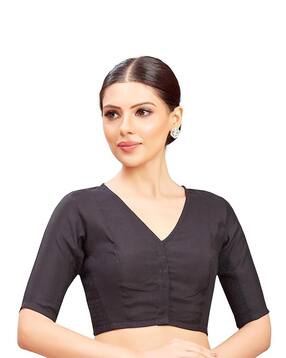 studio shringaar Women V-Neck Front-Open Blouse-picture-39