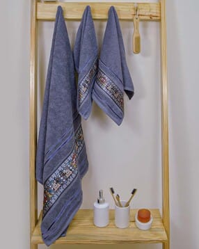 Cotton Set of 3 Bath Towel-image-0