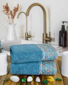 rangoli Cotton Set of 2 Hand Towel-picture-30
