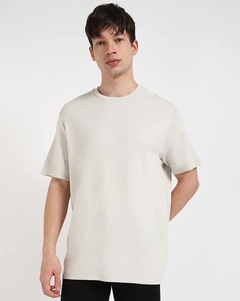 Calvin Klein Jeans Short Sleeves Combed Ribbed Crew-Neck T-Shirt