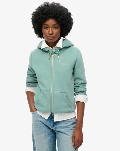 Essential Logo Zip-Front Hoodie