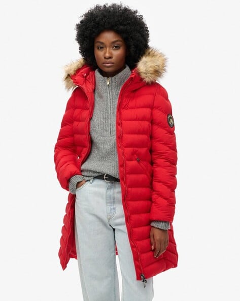 Ubuy Winter Coats Women Fur Hood Buy Red Jackets Coats For