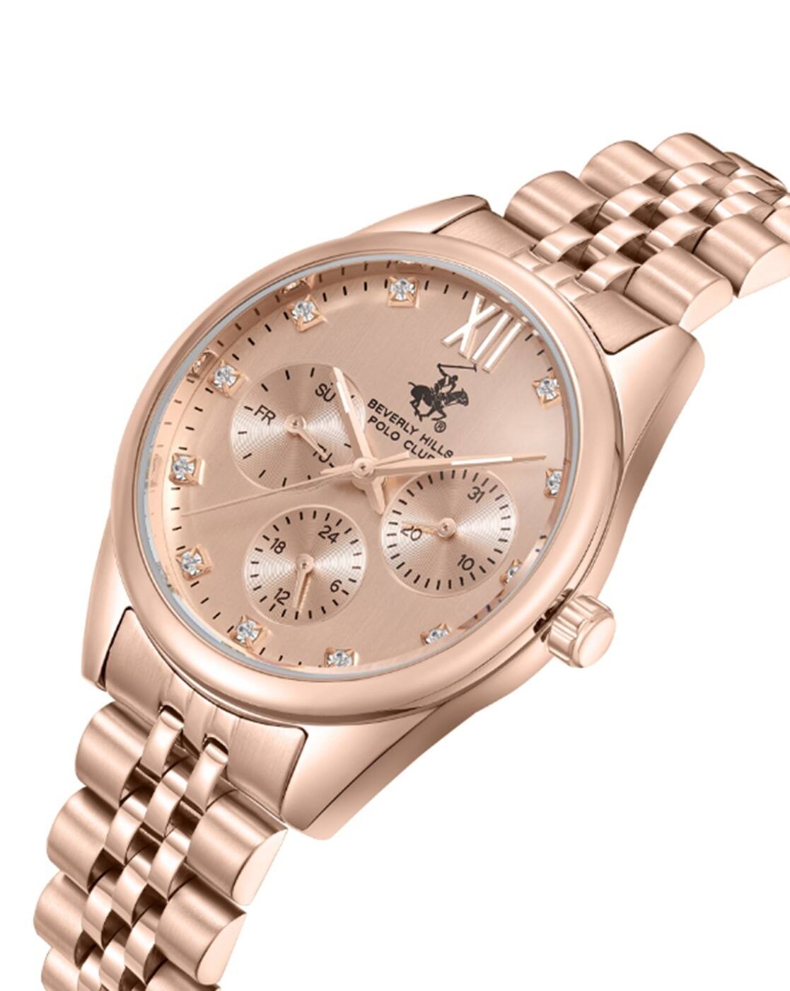 Montre Femme Beverly Hills 403 Argent Sterling - Quartz, Cuir Bleu, Occasion Comme Neuve