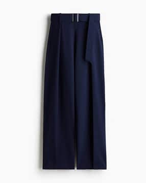 h&m Women Wide Leg Pleat-Front Pants-picture-16