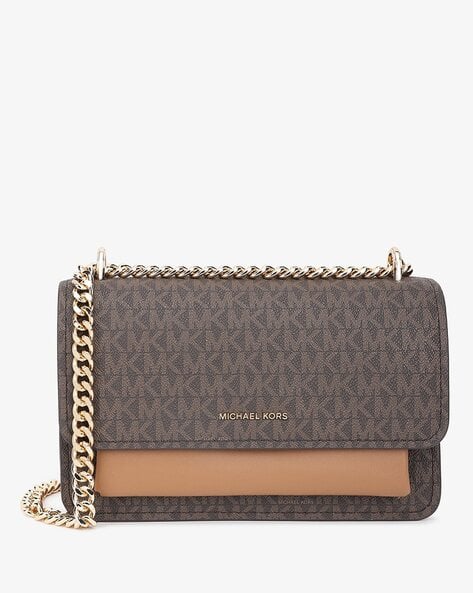 Ajio Mk Leather Shoulder Bag Ajio Michael Kors Ginny Medium Logo Crossbody  Bag Pink Michael