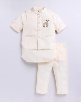 Boys Kurta Pyjama Set-image-7