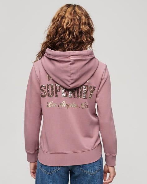 Ajio Superdry Glitzer Hoodie Pink Superdry Vintage Hoodie Damen