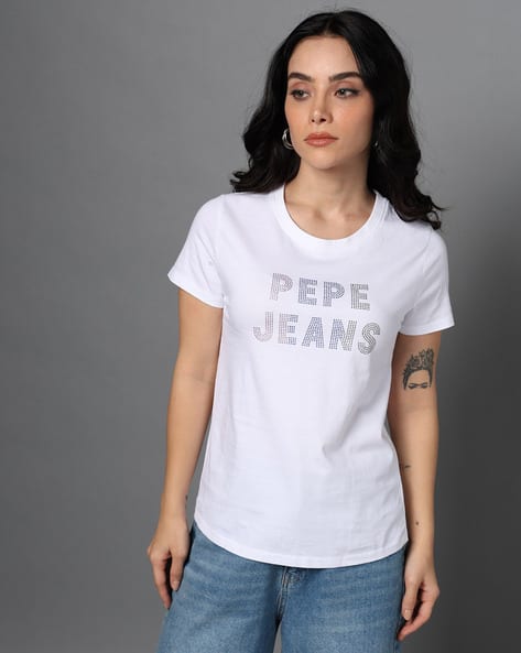 Women Print Regular Fit Round-Neck T-Shirt