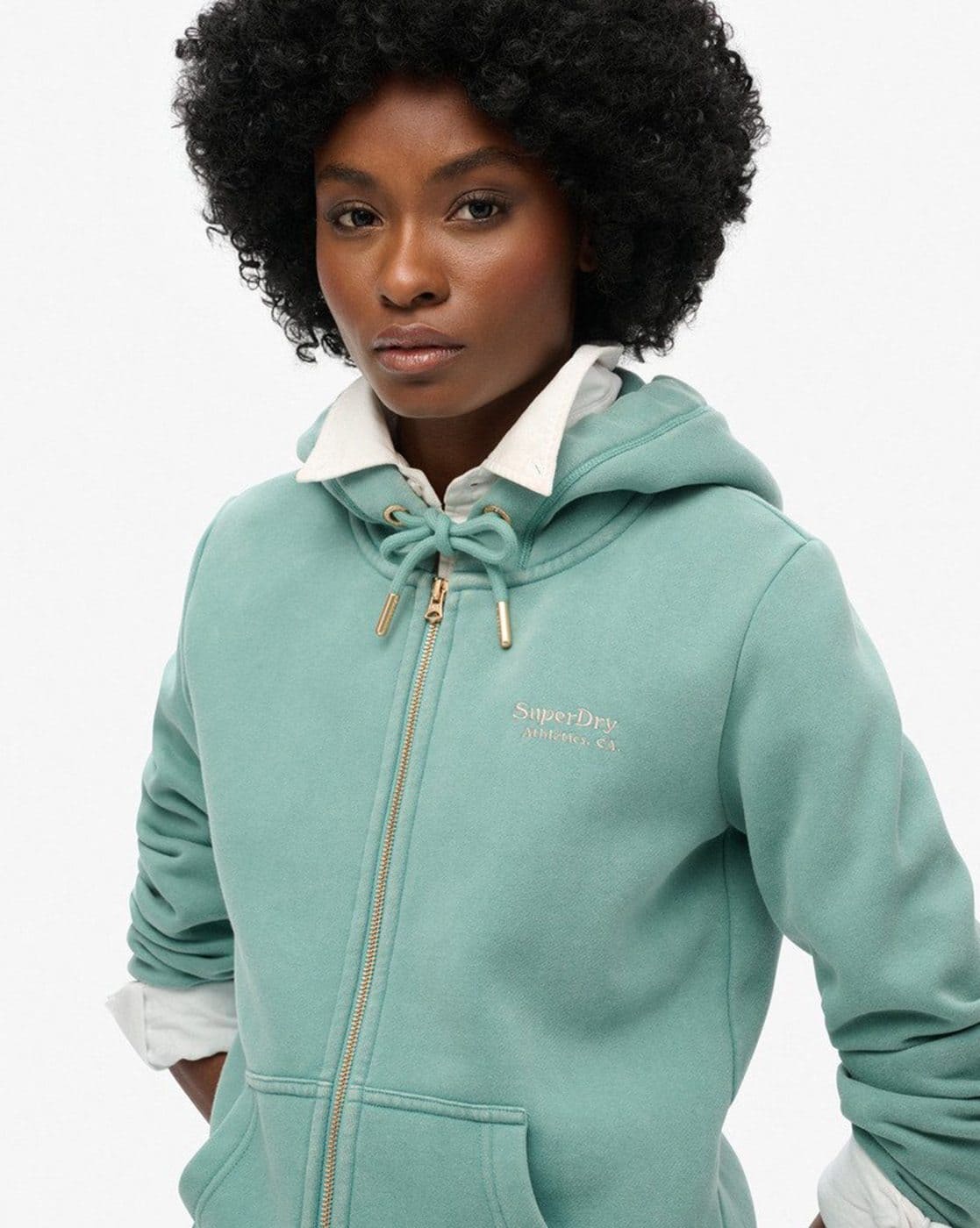Essential Logo Zip-Front Hoodie