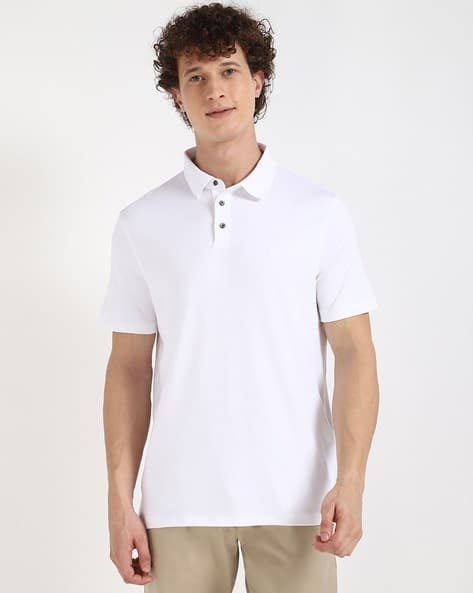 Calvin Klein Jeans Men Supima Regular Fit Polo T-Shirt