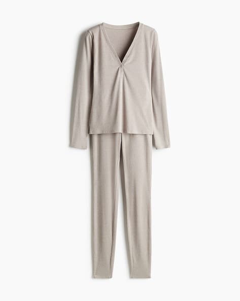 Buy Grey,Beige Night&LoungeWearSets for Women by H&M Online