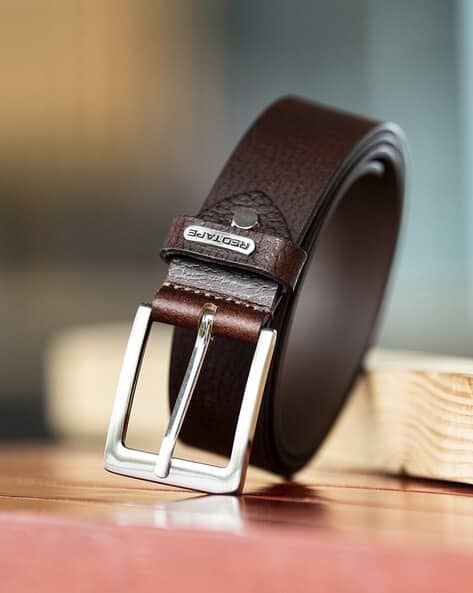 Men Belt with Buckle Closure