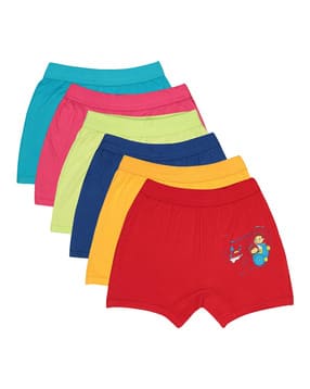 bodycare Pack of 6 Girls Graphic Print Bloomers-picture-13