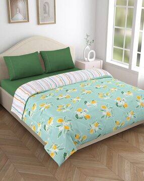 haus & kinder Bedding Set with 1 Double Size Comforter& 1 King Beddsheet & 2 Pillow Covers-picture-43
