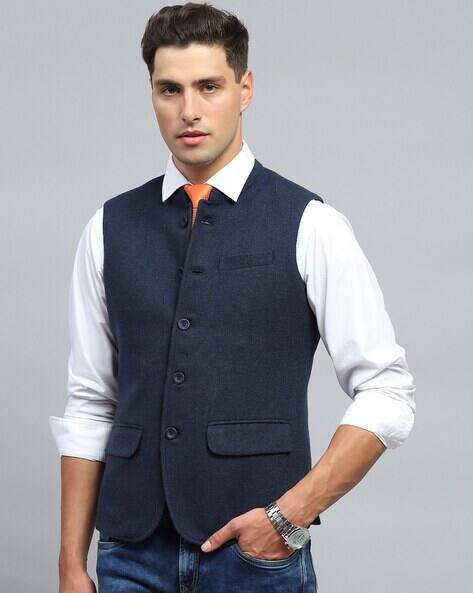 Men Regular Fit Winter Wear Nehru Jacket