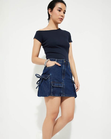 Buy DARK BLUE Skirts for Women by MAX Online