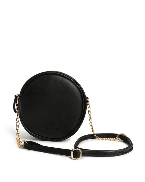 Sling Bag Black Round Purse Buy Black Handbags For Women By FASTRACK Online