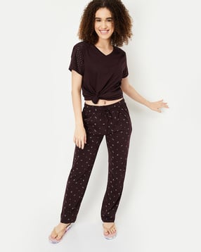 max Women Woven Top & Pyjamas Set-picture-47