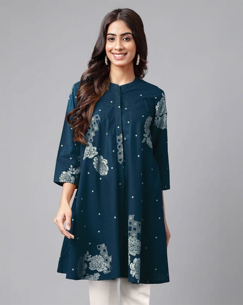 Janasya Women Floral Tunic
