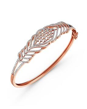 joyalukkas Women Rose Gold Diamond Studded Bracelet-picture-34