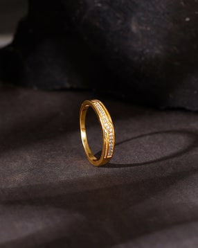 Men Sterling Silver Gold-Plated Band Ring-image-25