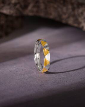 giva Men Sterling Silver Gold-Plated Ring-picture-32