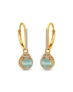 joyalukkas Women Gold Stone-Studded Hoop Earrings-picture-47