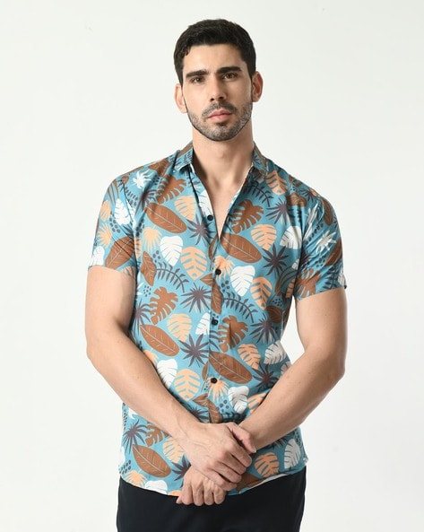 Men Block Print Regular Fit Shirt