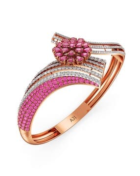 joyalukkas Women Rose Gold Diamond Studded Bracelet-picture-21