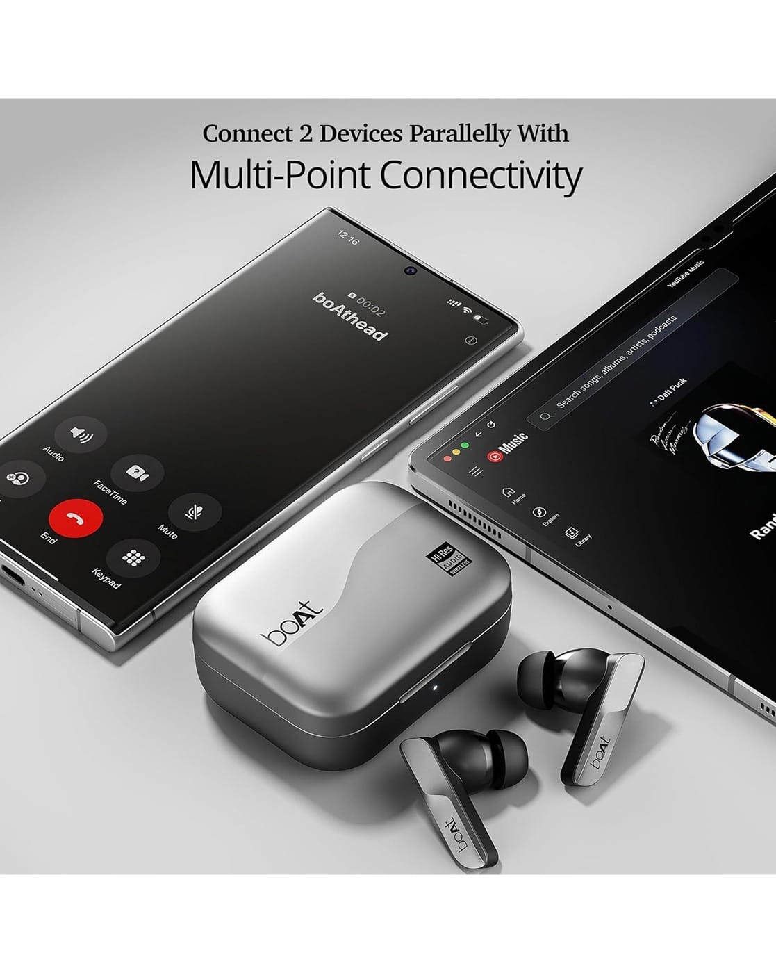 Wireless Earbuds Bluetooth Headset That Connects To Phones Two