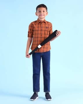 u.s. polo assn. Boys Checked Regular Fit Cotton Shirt-picture-49