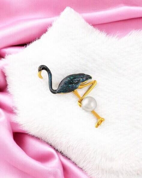 MAHI Flamingo-Shaped Brooch