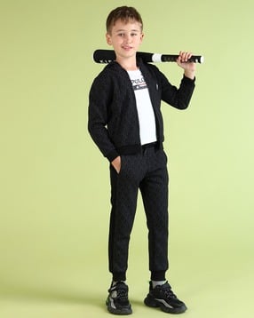 u.s. polo assn. Boys Brand Print Cotton Joggers with Insert Pockets-picture-52