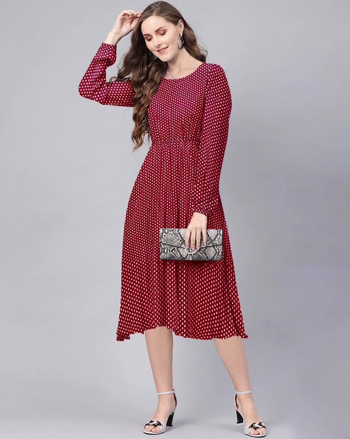 open lace back dress Minimalist Polka Dot Asymmetric Mini Dress