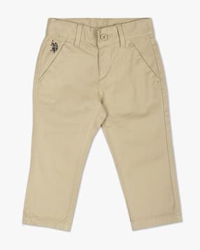 Boys Regular Fit Flat-Front Trousers-image-48