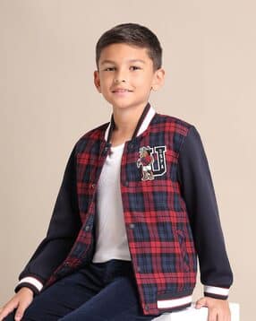 u.s. polo assn. Boys Checked Bomber Jacket-picture-34