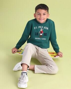 u.s. polo assn. Boys Brand Embroidered Regular Fit Cotton Sweatshirt-picture-16