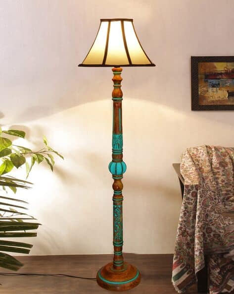 Modern Hand Turned Floor Lamp