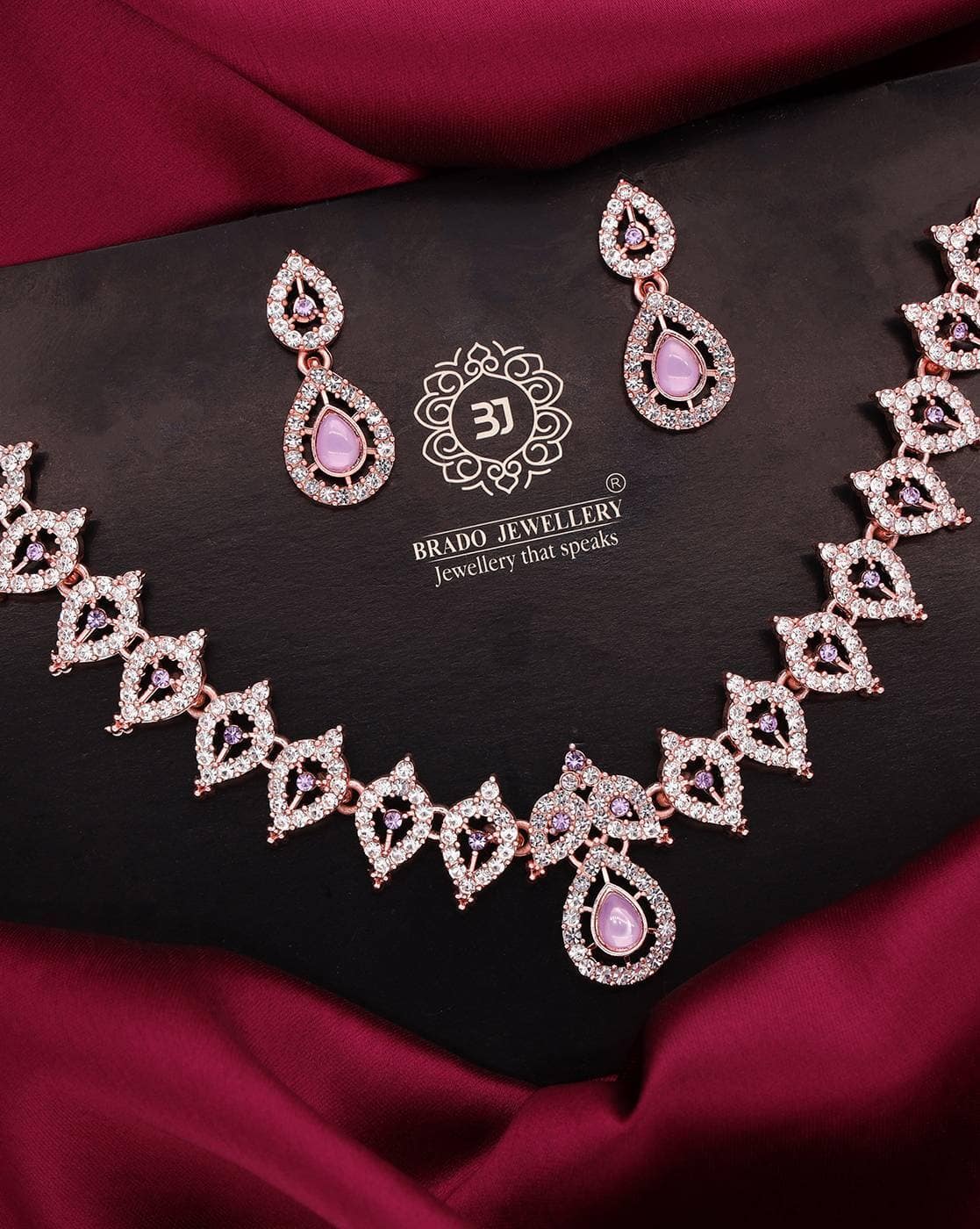 Buy Lavender FashionJewellerySets for Women by BRADO JEWELLERY