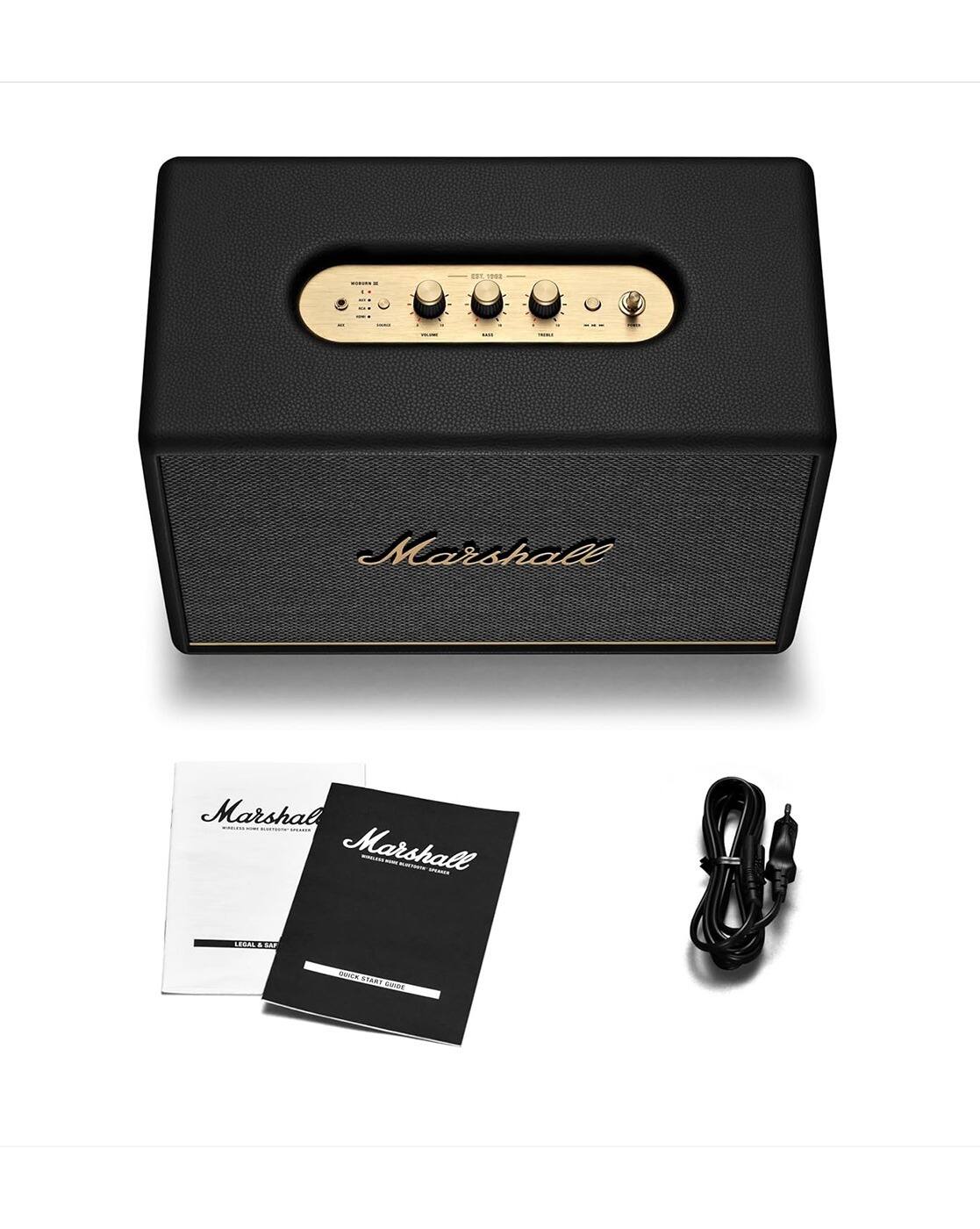 Buy Marshall Woburn III Wired Connectivity Home Speaker | Black