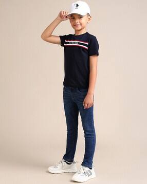us polo assn. Boys Lightly Washed Distressed Skinny Fit Jeans-picture-46
