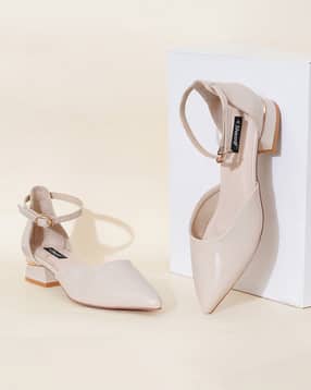 Women Slingback Round-Toe Pumps with Buckle Accent-image-9