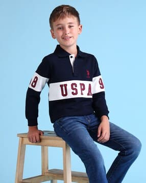 Boys Colourblock Regular Fit Cotton Sweatshirt-image-35
